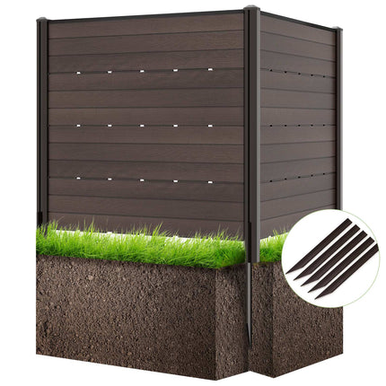 Lauko privatumo tvora, 2 HDPE plokštės, 5 kuoliukai