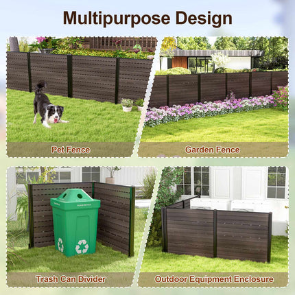 Lauko privatumo tvora, 2 HDPE plokštės, 5 kuoliukai