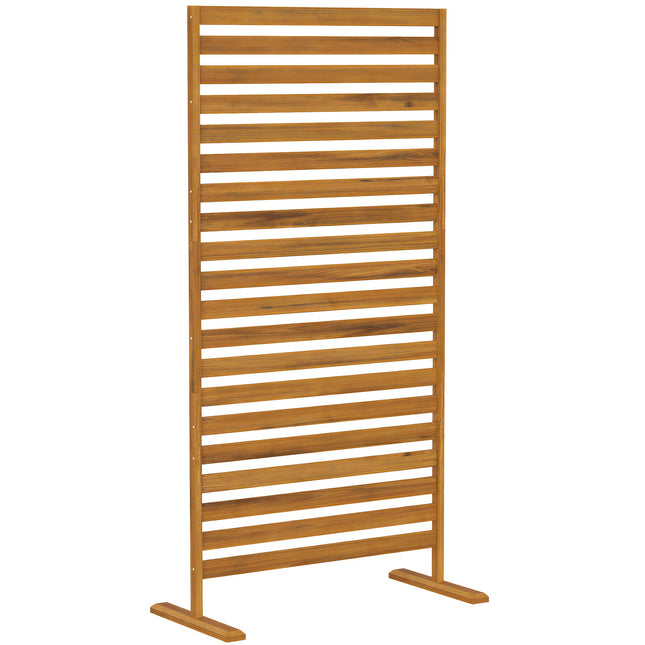 Lauko privatumo širma, natūrali mediena, 80x170 cm