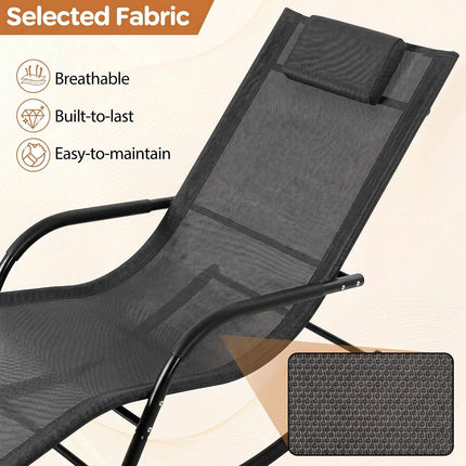 Lauko supamoji kėdė, juoda, 160 kg keliamoji galia, ergonomiškas dizainas