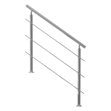 Outdoor Stair Handrail, 47.2 in Stainless Steel Kit