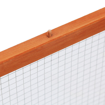 Outdoor rabbit hutch - enclosure for small animals, spruce wood 181x100x48 cm