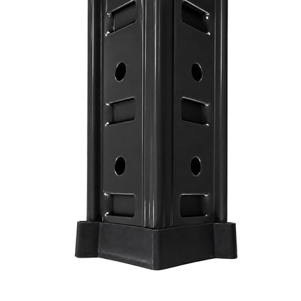 Over-Washer Rack, Heavy-Duty Industrial Design – Black/Brown, Adjustable Shelves
