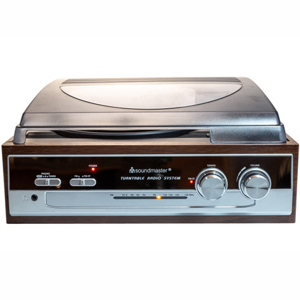 PL186H Turntable with radio and built-in speakers.