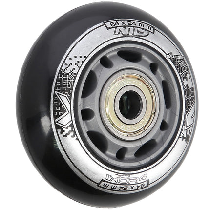 PU 64x24 82A juodi ratai ir ABEC-9 guoliai