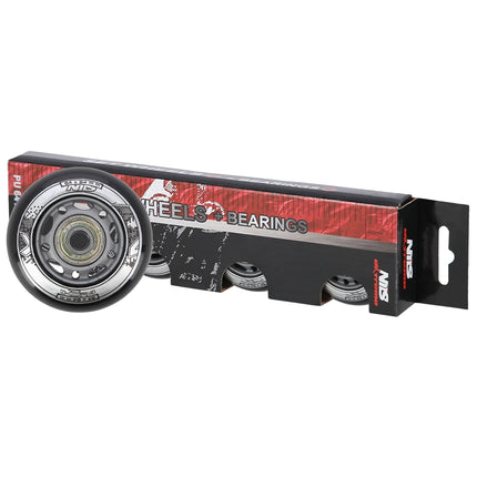 PU 64x24 82A juodi ratai ir ABEC-9 guoliai
