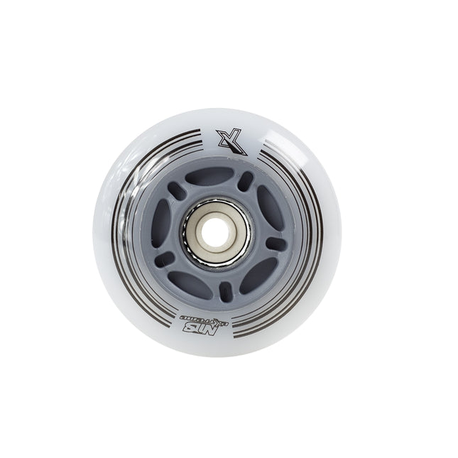 PU 64x24 82A LED White Skate Wheels (Set of 4)