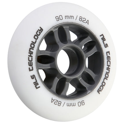PU ratukai 90x24 mm 82A balti, 4 vnt. rinkinys