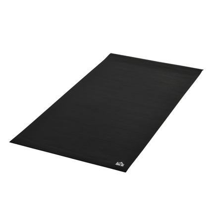 Grindų Apsauginis Paklotas Sporto Įrenginiams, PVC, Juodas, 180X90X0,6Cm