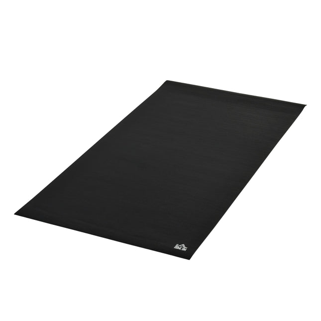 Grindų Apsauginis Paklotas Sporto Įrenginiams, PVC, Juodas, 180X90X0,6Cm
