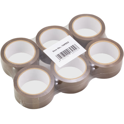 Packing tape Silent 48 mm x 66 m Brown 6-pack