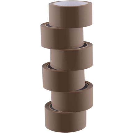 Packing tape Silent 48 mm x 66 m Brown 6-pack