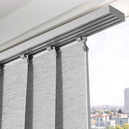 Panel Track Blinds, 4 Panels, 116–218 cm Track, Gray