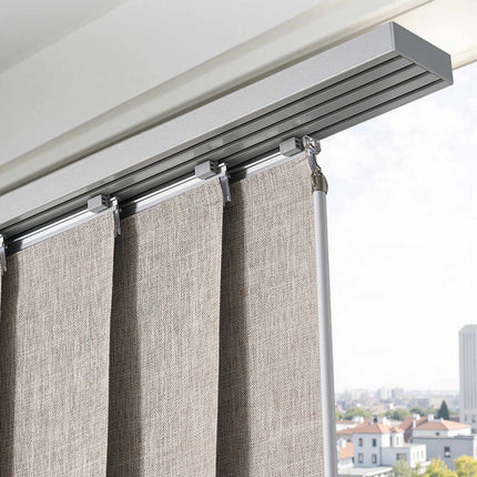 Panel Track Blinds, Blackout, Adjustable 116-218 cm, Brown
