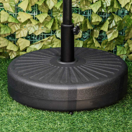 Skėčio nuo saulės stovas, 21-26 kg, Ø38 mm, cemento juodumo, Ø51 x 30 cm