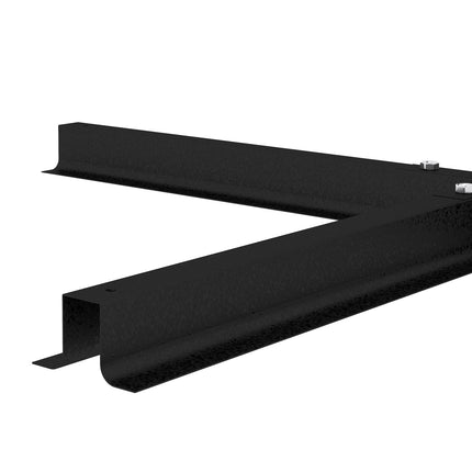 Skėčio stovas, 4 kg, skėčio stovas, kryžminis stovas, skirtas stulpams, kurių skersmuo Ø38-48 mm, konsolinis skėtis, juodas, 100 x 100 x 75 cm