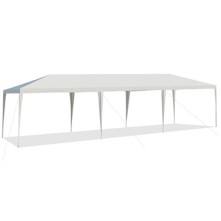 Renginių palapinė, 3 m x 9 m, vandeniui atspari lauko pavėsinė, balta