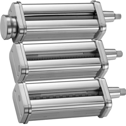 Pasta Roller Cutter Set for Stand Mixer, 3-Piece Stainless Steel