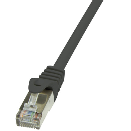 Patch cable Cat5e F/UTP Ecoline 1m Black