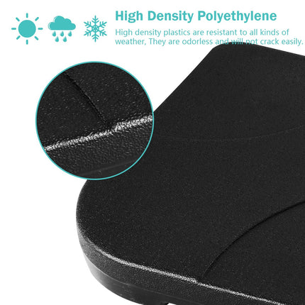 Terasos skėčio pagrindas, užpildomas vandeniu arba smėliu, HDPE juodas