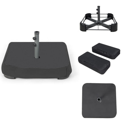 Terasos skėčio pagrindo stovas, 90 kg užpildas, tinka 48 mm