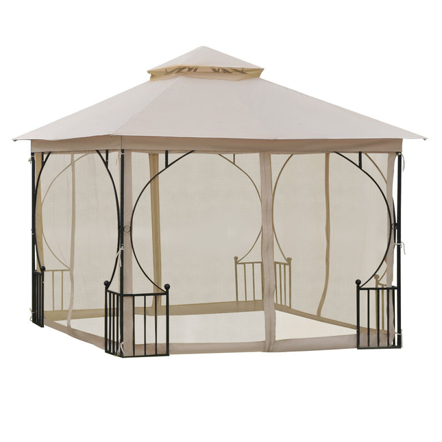 Paviljono sodas Paviljono vakarėlių palapinė Sodo palapinė Dvigubas stogas 3x3m