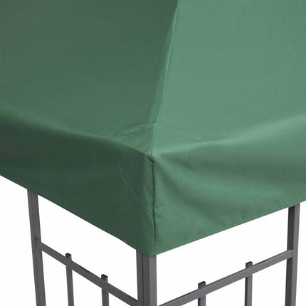 Paviljono stogo pakeitimas, poliesteris, 3x3m, medžio anglies pilkumo, atsparus vandeniui, metalui ir sodo pavėsinei
