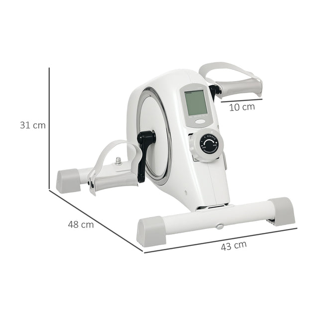 Mini treniruoklis su pedalų treniruokliu senjorams su 8 reguliuojamais magnetiniais pasipriešinimais ir LCD ekranu, rankų ir kojų treniruoklis, skirtas namų treniruotėms