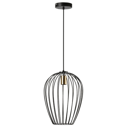 Pakabinamas šviestuvas, modernus pakabinamas šviestuvas biurui, svetainei, valgomajam, metalas, juodas, Ø26 x 130 cm