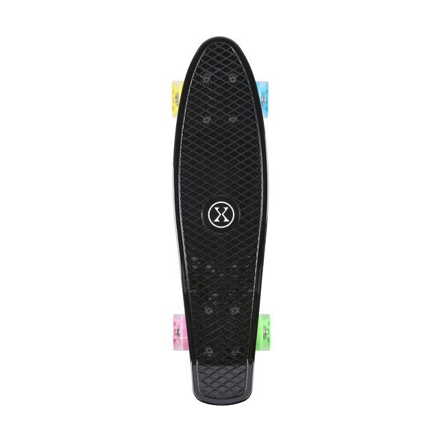 Pennyboard riedlentė, klasikinė juoda, patvari konstrukcija