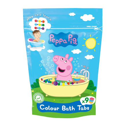 Peppa Pig spalvinimo vonios tabletės, pakuotėje 9 x 16 g
