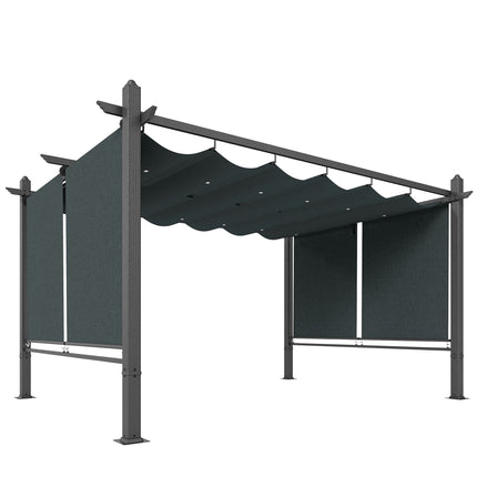 Pergola 3x4m su ištraukiamu stogu ir UV50+ aliuminio rėmu