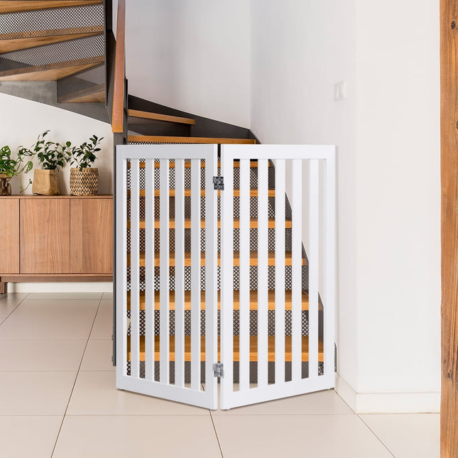 Gyvūnų varteliai, 89 cm aukščio, 2 panelės, sulankstomas medinis barjeras