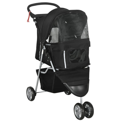 Vežimėlis mažiems šunims, sulankstomas, iki 10 kg