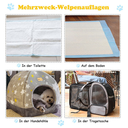 Pet Training Pads, 75x75 cm, 150 Pack, Leak-Proof, 5-Layer