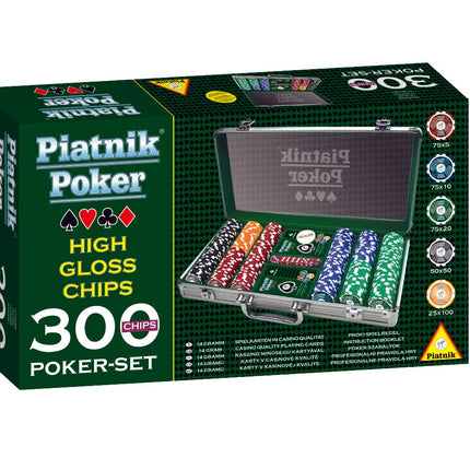 Piatnik pokerio rinkinys, 300 žetonų