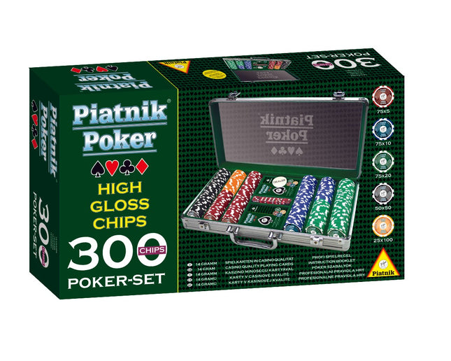 Piatnik pokerio rinkinys, 300 žetonų