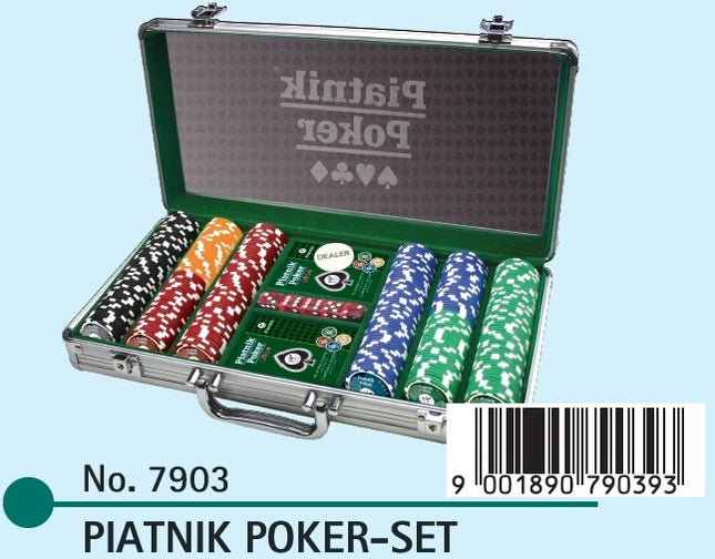 Piatnik pokerio rinkinys, 300 žetonų