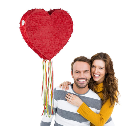 Pinata raudona širdis