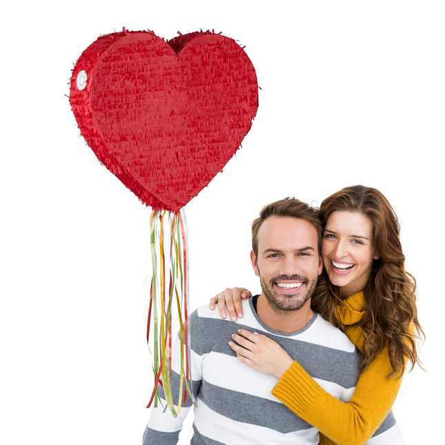 Pinata raudona širdis