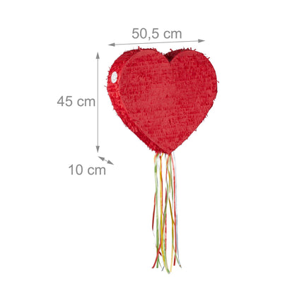 Pinata raudona širdis