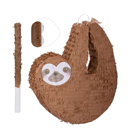 Pinata tinginys su lazda ir kauke