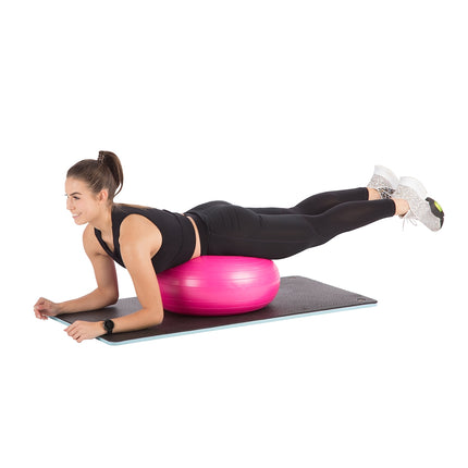 Rožinis gimnastikos spurgos kamuolys - patvarus, 65 cm