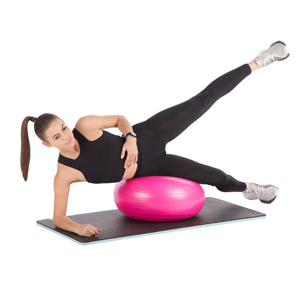 Rožinis gimnastikos spurgos kamuolys - patvarus, 65 cm