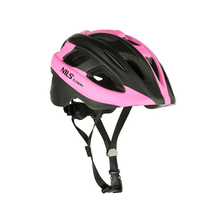 Rožinis šalmas, S dydis (48-53 cm) - Nils Extreme