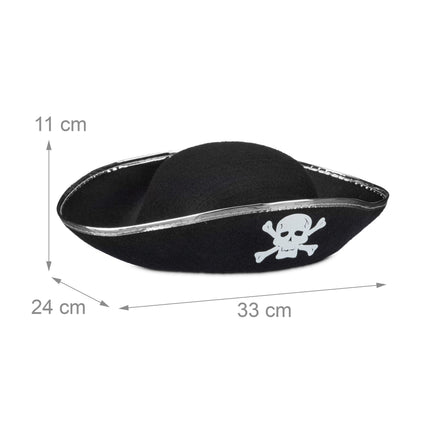 Piratų kepurės, 4 vnt. pakuotėje