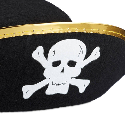 Piratų kepurės vaikams, 6 vnt. pakuotė