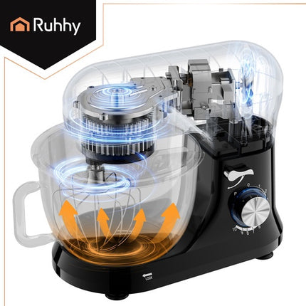 Planetarinis maisto smulkintuvas, 1000 W, 4,5 l dubuo, juodas