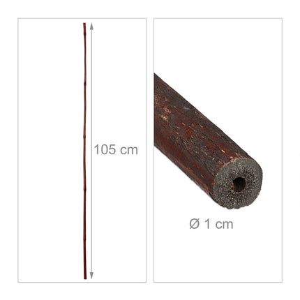 Augalų atramos, 105 cm, 24 vnt. rinkinys