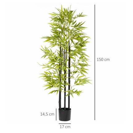 Planter, 150 cm green & black for living room decoration